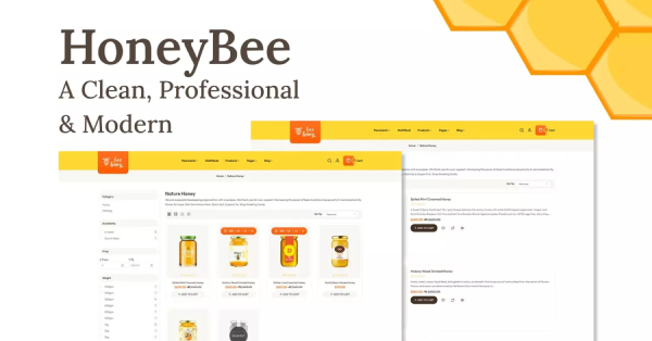 HoneyBee – A Clean, Professional & Modern Shopify OS2.0 Responsive Theme