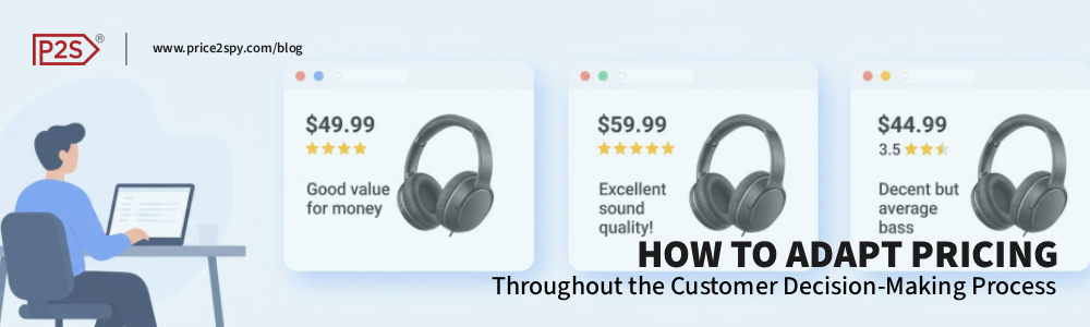 Adapt eCommerce pricing throughout the customer decision making process