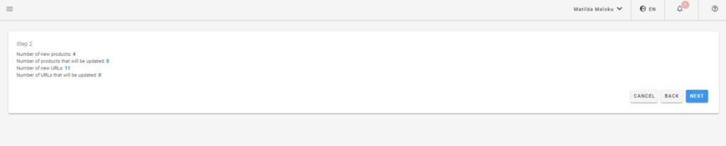 Data import
