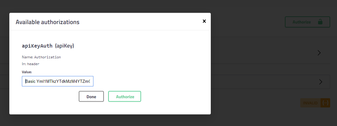 API Key Authentication Method